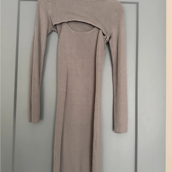 And Now This Dresses & Skirts - Chic Long Sleeve Ribbed Dress